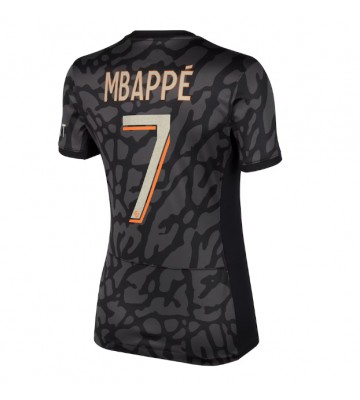 Paris Saint-Germain Kylian Mbappe #7 Tercera Equipación Mujer 2023-24 Manga Corta